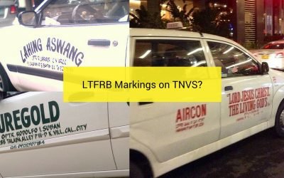 TNVS to put LTFRB Markings According to Memorandum Circular No. 2015-025