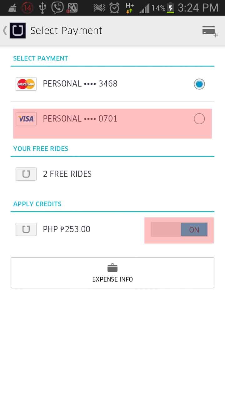 Tips: How To Turn On Off Uber Credits