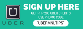 Get FREE Ride! Use Promo Code: UBERMNLTIPS