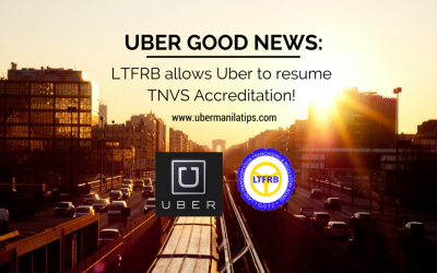 LTFRB allows Uber to resume TNVS Accreditation
