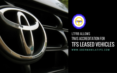 LTFRB allows TNVS Accreditation for leased vehicles in Uber