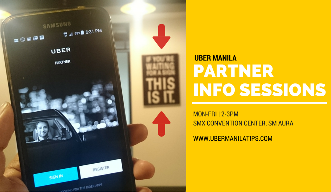 Uber Manila Info Session Schedule