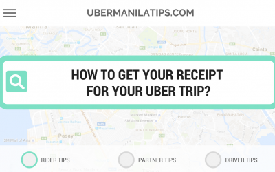 Rider Tip: How to get your Uber trip receipt?