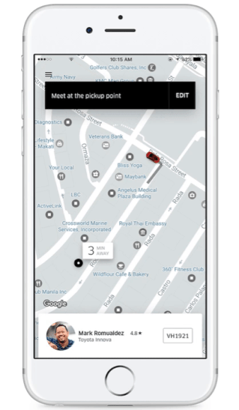 How to Edit Pickup Location in Uber. photo credit to www.uber.com